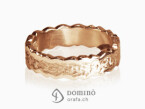 Irregular Corteccia/polished rings Red gold 18 kt