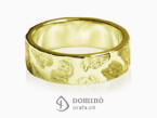 Irregular Corteccia/polished rings Yellow gold 18 kt