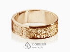 Corteccia/polished rings Red gold 18 kt