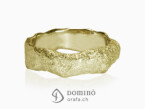 Sanded Roccia ring Yellow gold 18 kt