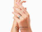 Sfaccettato with fingerprint ring 