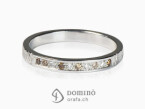 Ring with diamonds White gold 18 kt