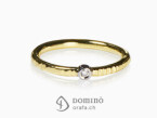 Diamond ring White and yellow gold 18 kt
