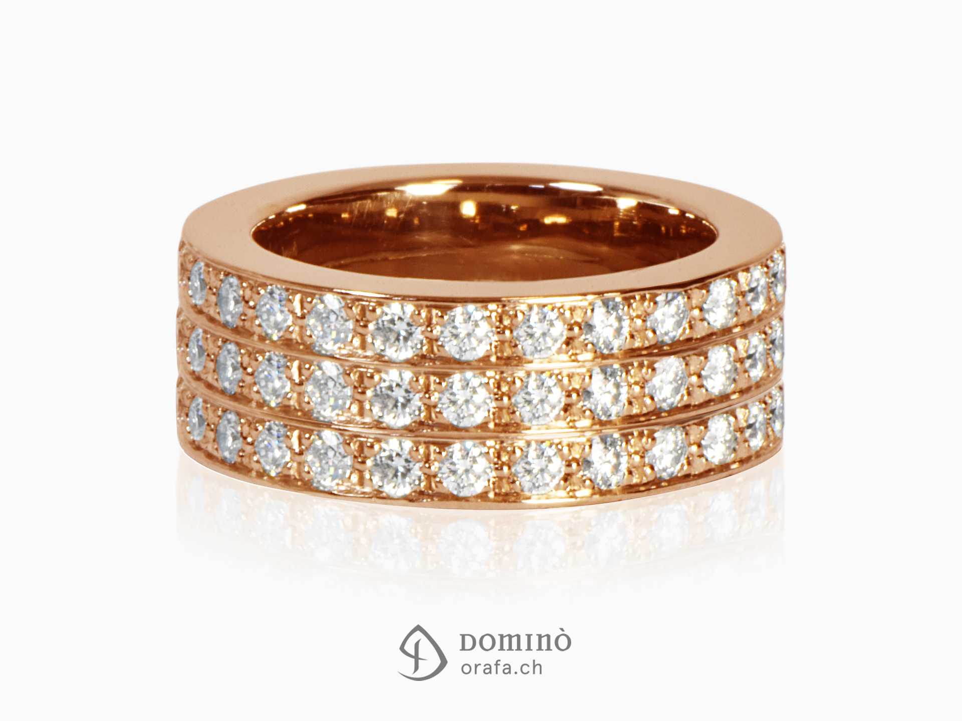 anello-diamanti-incolore-3-file-oro-rosso