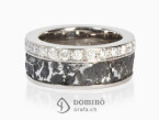 Ferro prezioso ring with diamonds White gold 18 kt