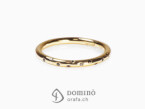 Ring with black diamonds 18 kt Yellow gold