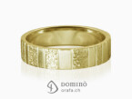Vertical Work rings Yellow gold 18 kt