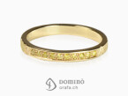 Yellow gold ring with yellow diamonds 18 kt Yellow gold