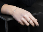 Heart bracelet with fingerprint 