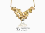 Frammenti necklace with diamond Yellow gold 18 kt