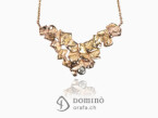 Frammenti necklace with diamond Red gold 18 kt