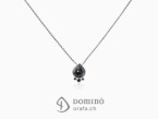White gold and black diamonds necklace White gold 18 kt