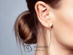 Long earrings with pearls 