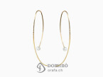 Long earrings with pearls Yellow gold 18 kt