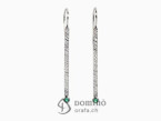 Earrings with emeralds White gold 18 kt