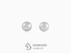 Grey pearls earrings White gold 18 kt