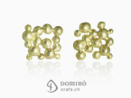 Square Spheres earrings Yellow gold 18 kt
